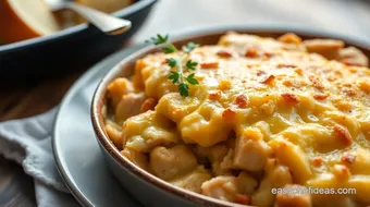 Baked Chicken Cobbler with Cheddar Topping