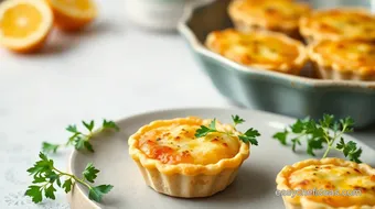 Baked Mini Salmon Quiches: Savory Bites