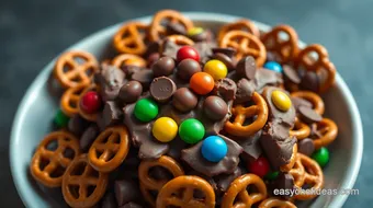 Easy Chocolate Pretzel Rolo M&M Treats: 5 Delicious Variations recipe card