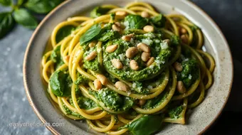 Quick & Easy Pesto Pasta Recipe: My Family's Favourite Delight recipe card