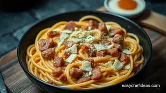Delicious Carbonara Meat: My Family's Favorite Comfort Dish recipe card