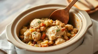 Crockpot Chicken & Stuffing Comfort Dish