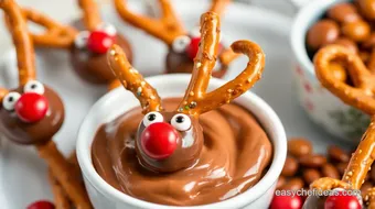 Dip Pretzel Reindeer for Festive Fun