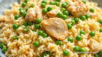 Quick Chicken Rice with Flavorful Peas