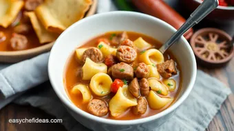 Quick Sausage Tortellini Comfort Soup