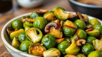 Roasted Brussels Sprouts with Sweet Teriyaki Sauce