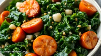 Sautéed Kale Delight with Savory Sausage