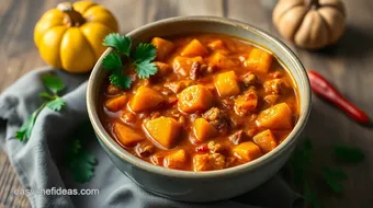 Sautéed Pumpkin Chili with Spicy Kick