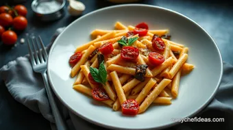 Easy Mediterranean Pasta: The Best Replacement for Sun-Dried Tomatoes! recipe card