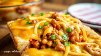 A Crowd-Pleasing Comfort Dish: 10-Minute Sloppy Joe Casserole Recipe! recipe card