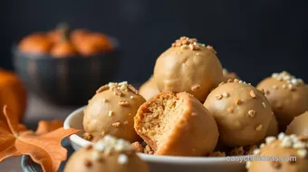 Sweet Pumpkin Cheesecake Balls in 30 Minutes