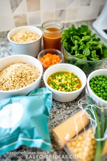 Rainbow Quinoa Veggie Bites ingredients