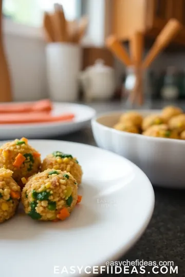 Rainbow Quinoa Veggie Bites steps