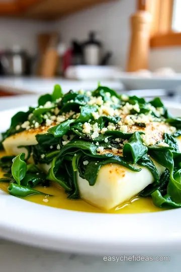 Halibut and Spinach Wrapped in Filo steps