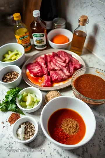 Beef Tacos al Pastor: A Savory Twist on a Mexican Classic ingredients
