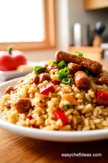 Cajun Sausage and Rice steps