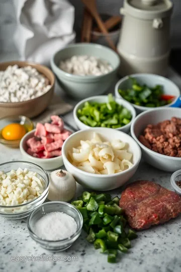 Cheesesteak Tortellini in Rich Provolone Sauce ingredients