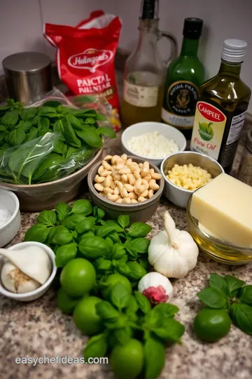 Classic Basil Pesto Pasta - A Taste of Italy in Minutes! ingredients