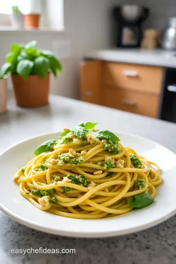 Classic Basil Pesto Pasta - A Taste of Italy in Minutes! steps