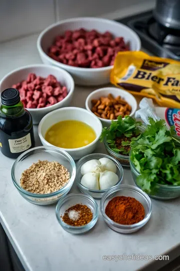 Classic Beef Tacos with Homemade Salsa ingredients