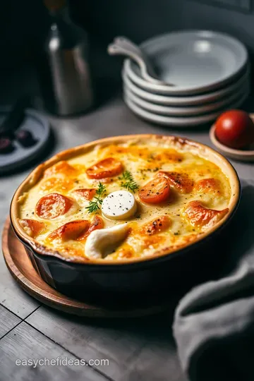 Classic British Fish Pie Delight presentation