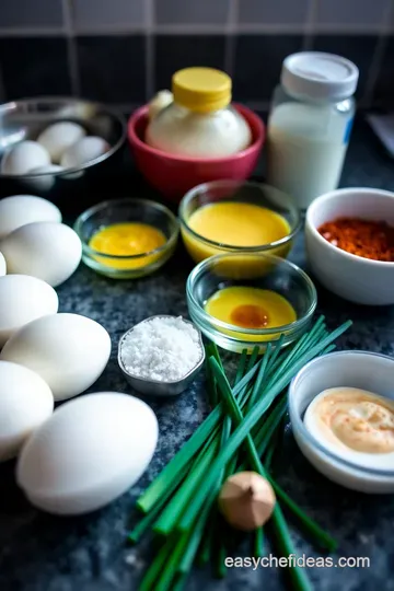Classic Deviled Eggs with a Twist ingredients