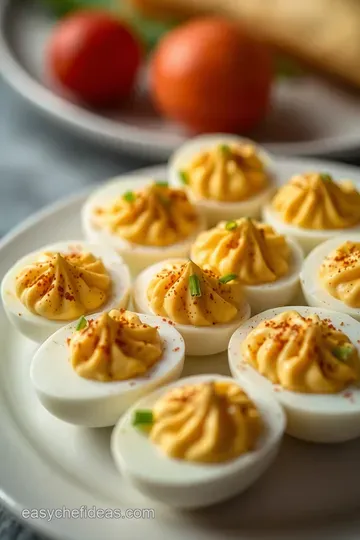 Classic Deviled Eggs with a Twist presentation