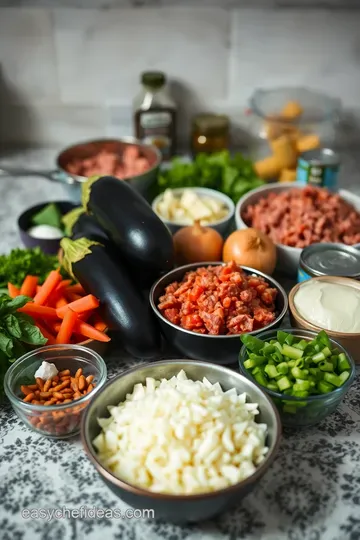 Classic Moussaka: A Taste of the Mediterranean ingredients