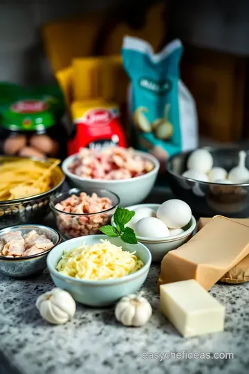Classic Spaghetti Carbonara: A Taste of Rome ingredients