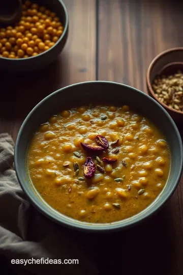 Comforting Indian Dal Tadka presentation