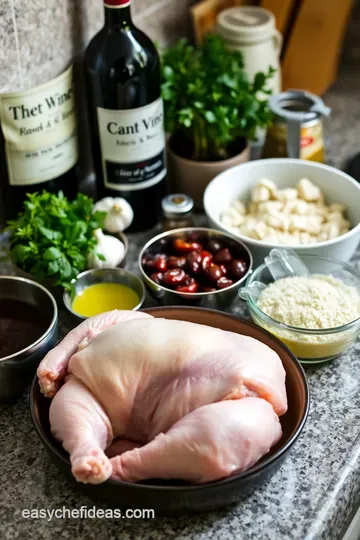Coq au Vin: A Classic French Comfort Food Recipe ingredients