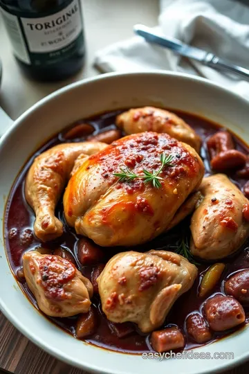Coq au Vin: A Classic French Comfort Food Recipe presentation