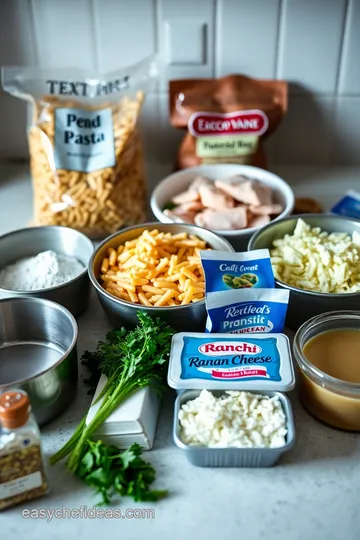 Crack Chicken Pasta ingredients