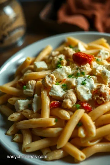 Crack Chicken Pasta presentation