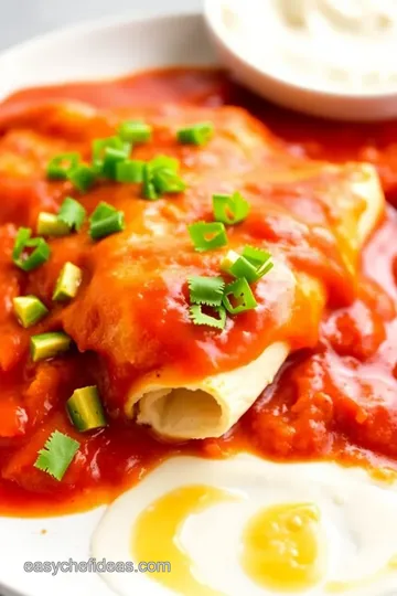 Cream Cheese Chicken Enchiladas presentation