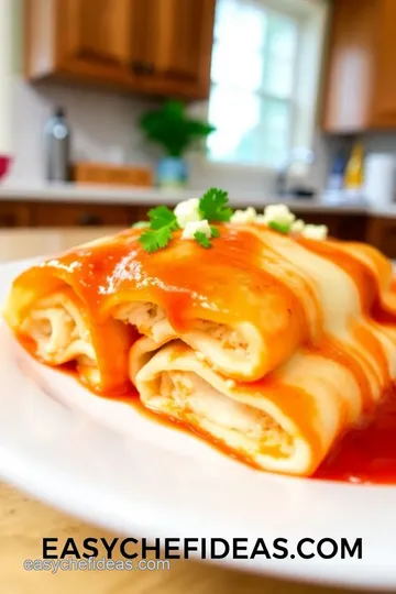 Cream Cheese Chicken Enchiladas steps