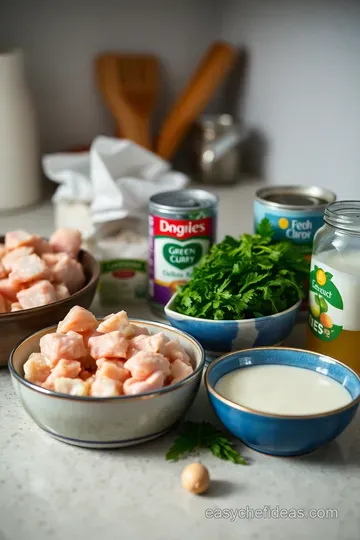 Creamy Chicken Green Curry with Fresh Herbs ingredients