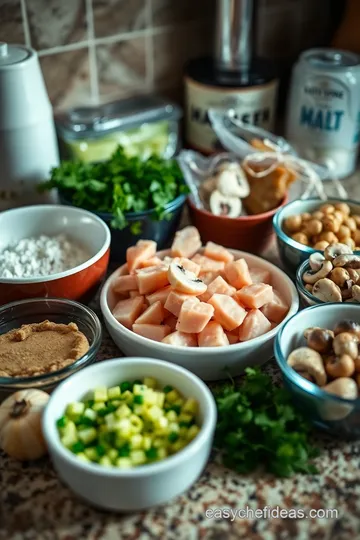 Creamy Chicken Marsala Pasta Delight ingredients