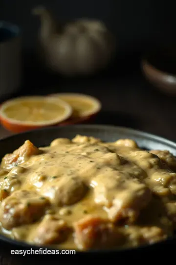 Creamy Dijon Mustard Sauce for Chicken presentation