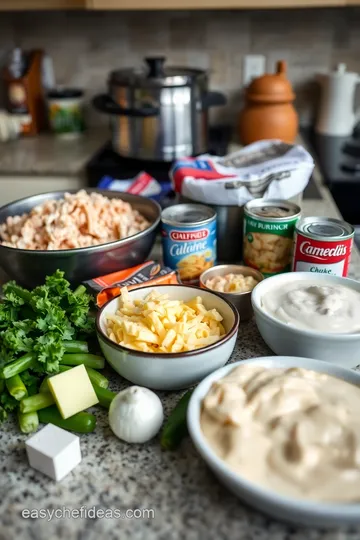 Creamy Swiss Chicken Casserole Delight ingredients