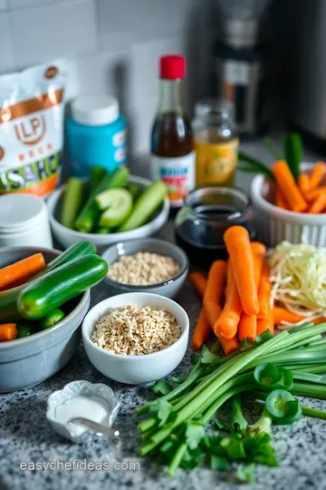 Crisp & Tangy Asian Cucumber Salad ingredients