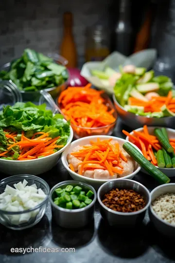 Crispy Chinese Chicken Salad with Sesame Dressing ingredients