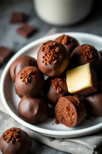 Decadent Homemade Chocolate Truffles presentation