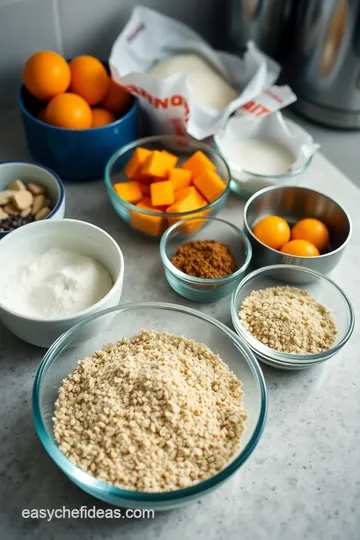 Old Fashioned Persimmon Bars with Oatmeal Topping ingredients