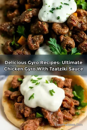 Delicious Gyro Recipes: Ultimate Chicken Gyro with Tzatziki Sauce