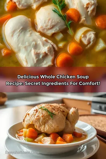 Delicious Whole Chicken Soup Recipe: Secret Ingredients for Comfort!