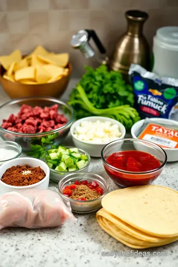 Fiesta Flavors: Taco Trio Platter ingredients