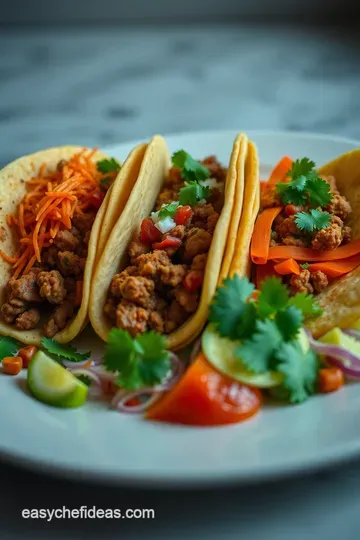 Fiesta Flavors: Taco Trio Platter presentation