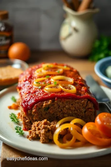 French Onion Meatloaf presentation