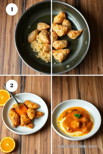 Crispy Fry Chicken with Sweet Orange Sauce steps